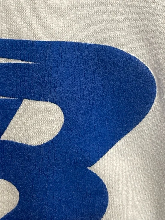 New Balance Vintage 90s White Crewneck Sweatshirt Size Large - Picture 3 of 9